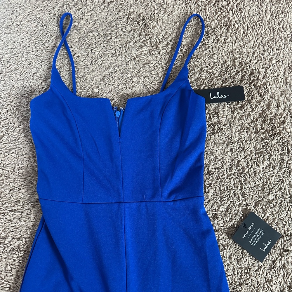 NWT Lulu’s Blue Jumpsuit